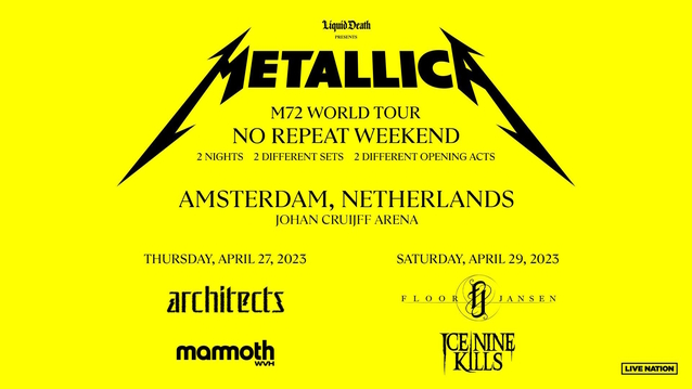 metallicaamsterdamapril2023poster